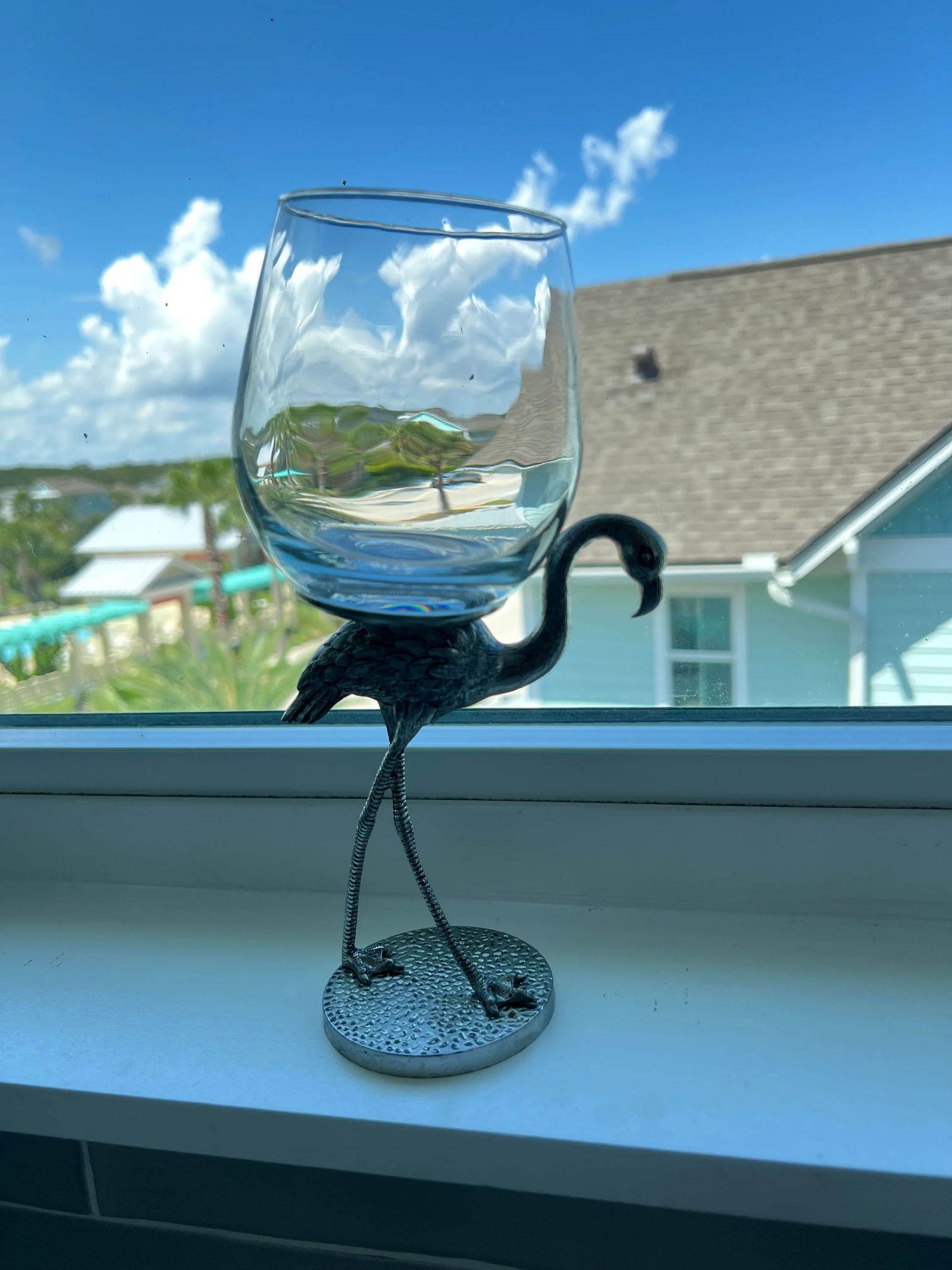 Metal Flamingo Wine Glasses - Set of 4 - 5