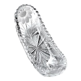 American Brilliant Cut Glass Ice Cream Dish