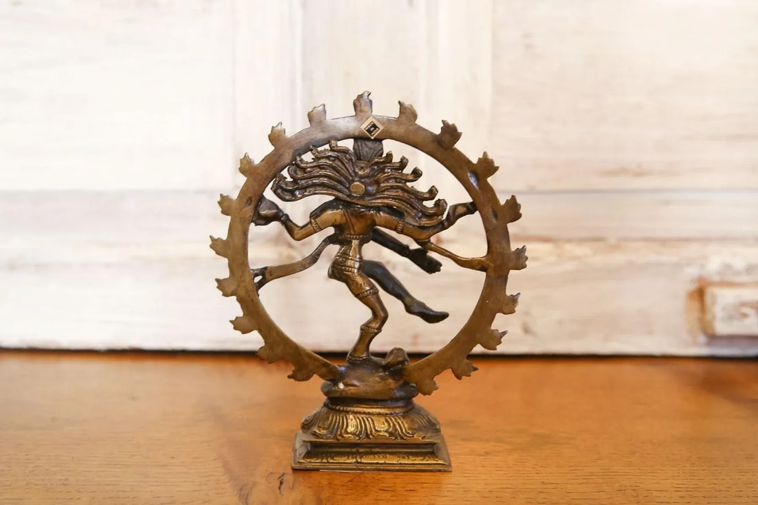 Small Brass Nataraja Statue - 4