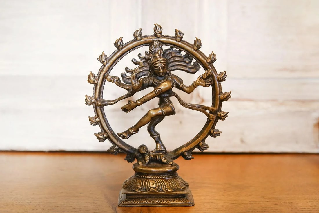 Small Brass Nataraja Statue - 5