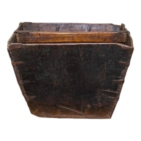 Old Chinese Wooden Basket