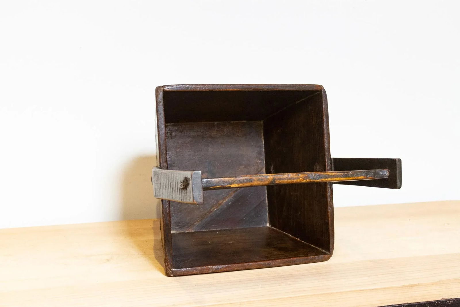 Antique Chinese Vegetable Wooden Basket - 6