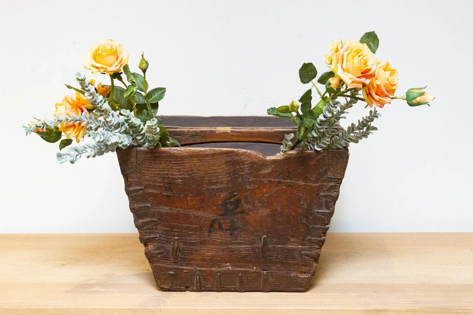 Old Wood Rice Harvesting Basket - 7