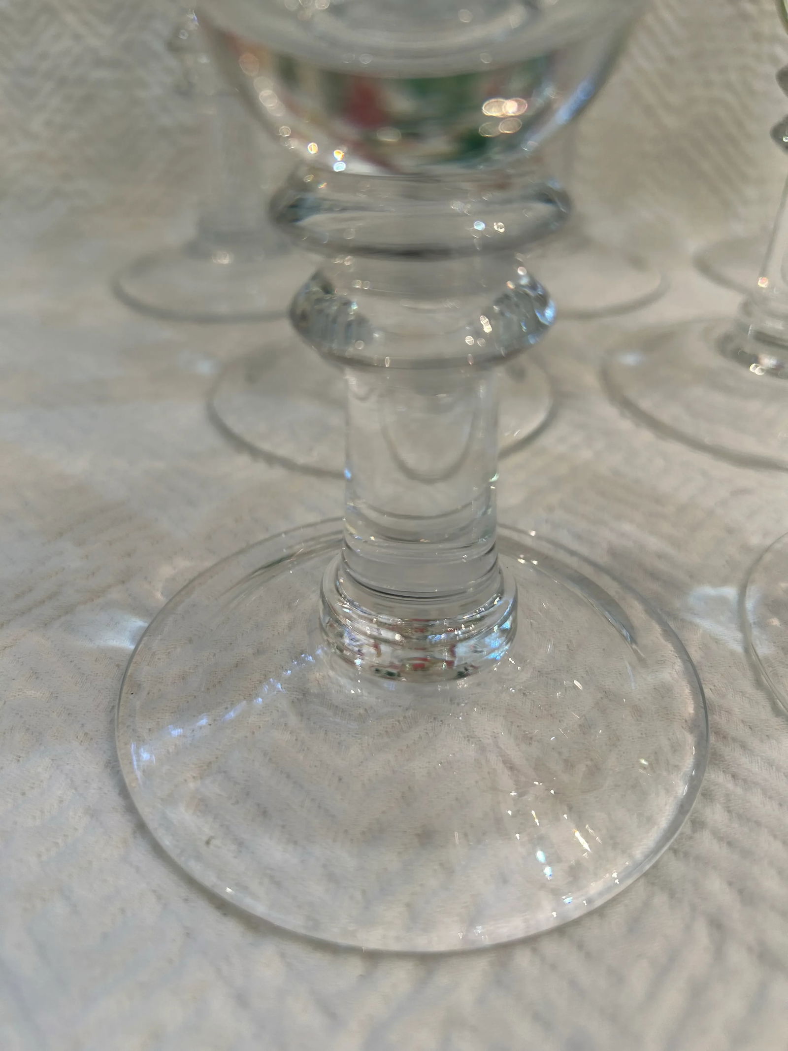 Early 21st Century Wedgwood "English Cottage" Hand Painted Goblets - a Set of 7 - 3