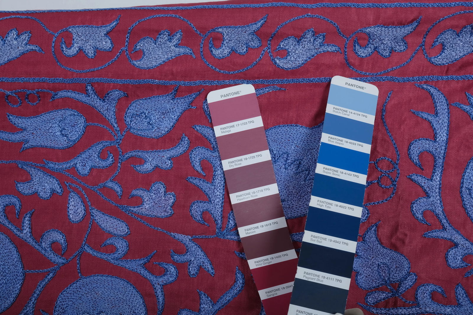 1970s Red Suzani Textile Art From Uzbekistan 3'1'' X 6'3'' - 10