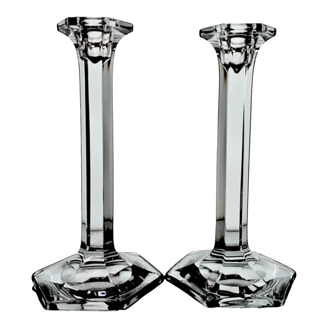 Heisey Light Candlestick Holders Pair Classic Line #19 (1 of 12)