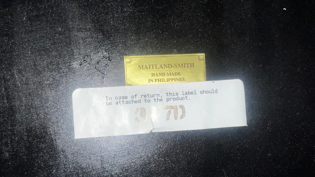 Maitland-Smith Tooled Leather Console Table - 10