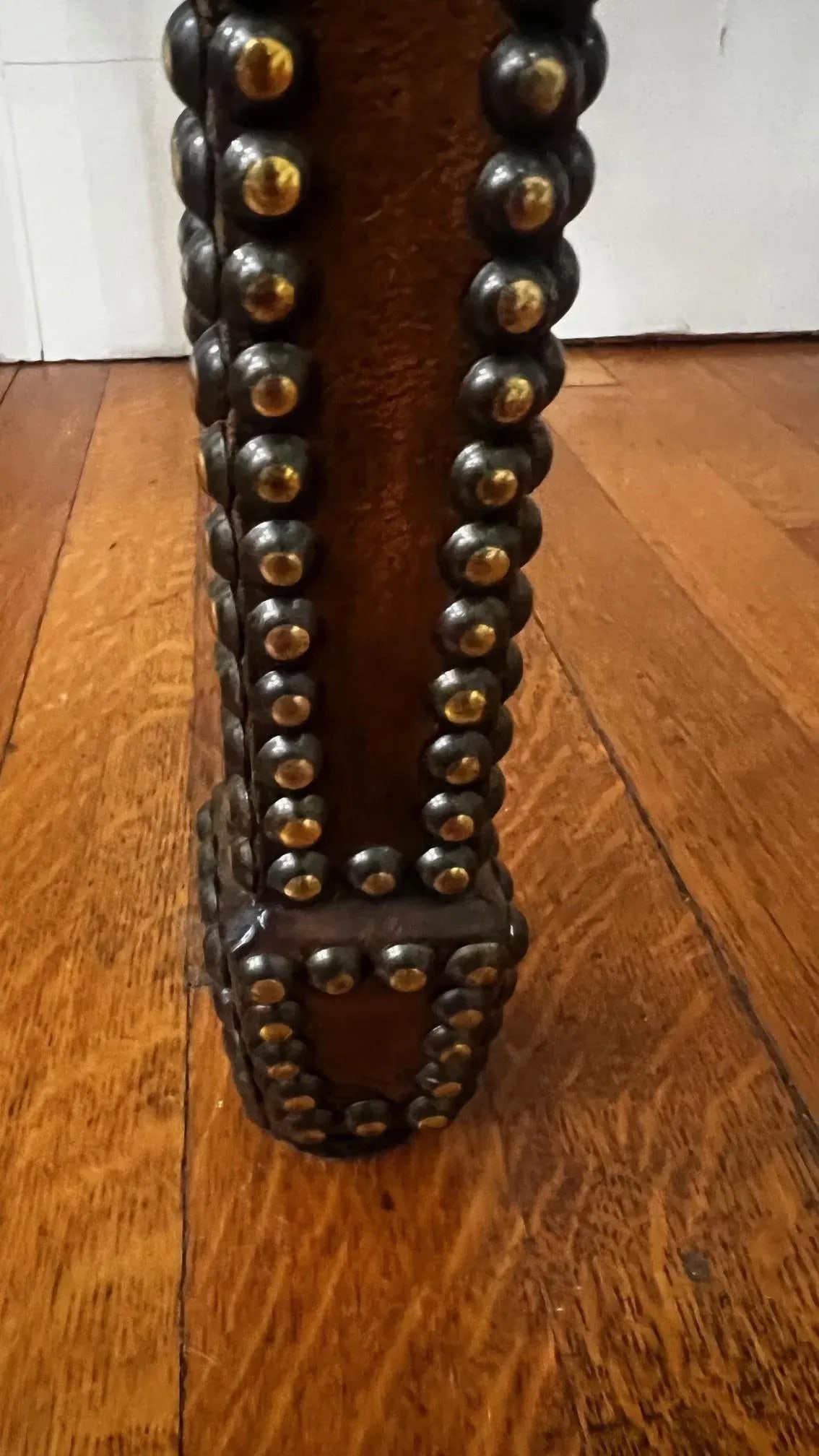 Maitland-Smith Tooled Leather Console Table - 9