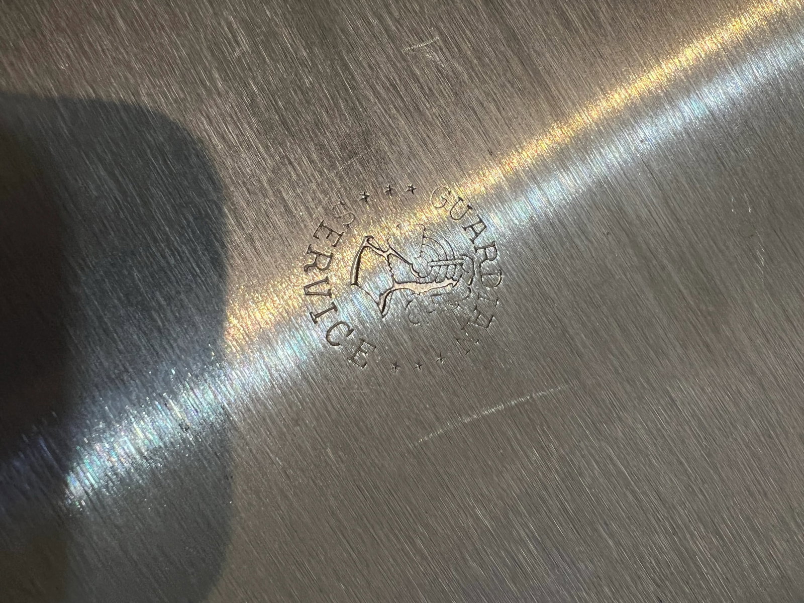 Vintage Guardian Round Griddle Platter Tray - 6