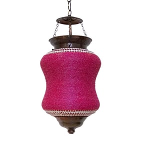 Amaranth Beaded Pendant Lamp