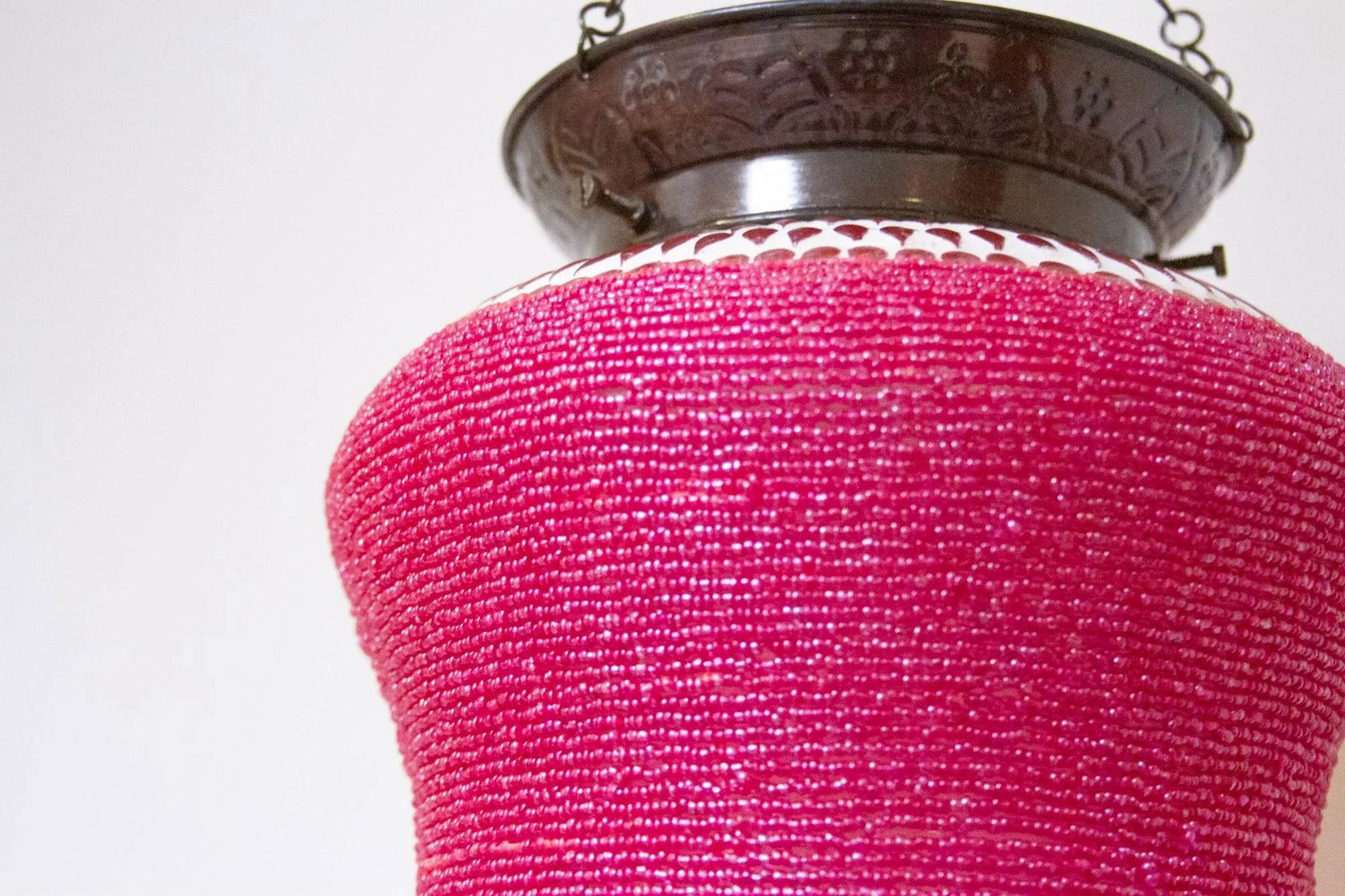 Amaranth Beaded Pendant Lamp - 5