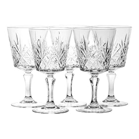 Chantilly Taille Beaugency Wine Glasses by Cristal d'Arques-Durand Set of 5