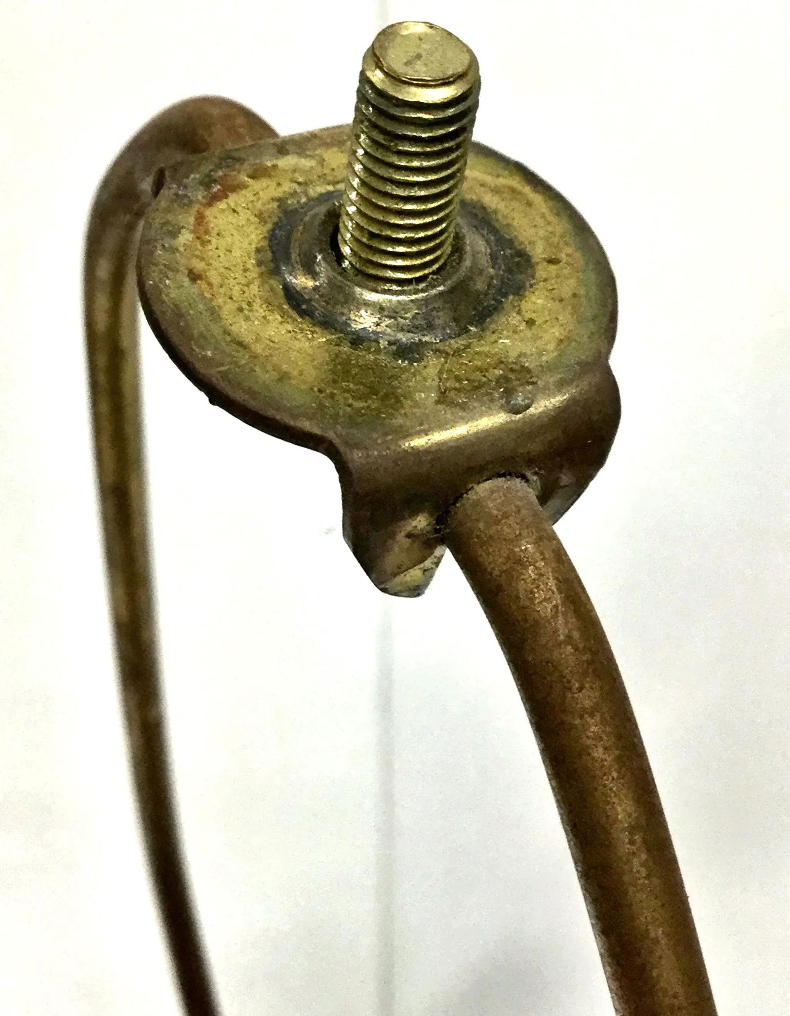 1960s Large Frederick Cooper Pewter Brutalist Table Lamp - 9