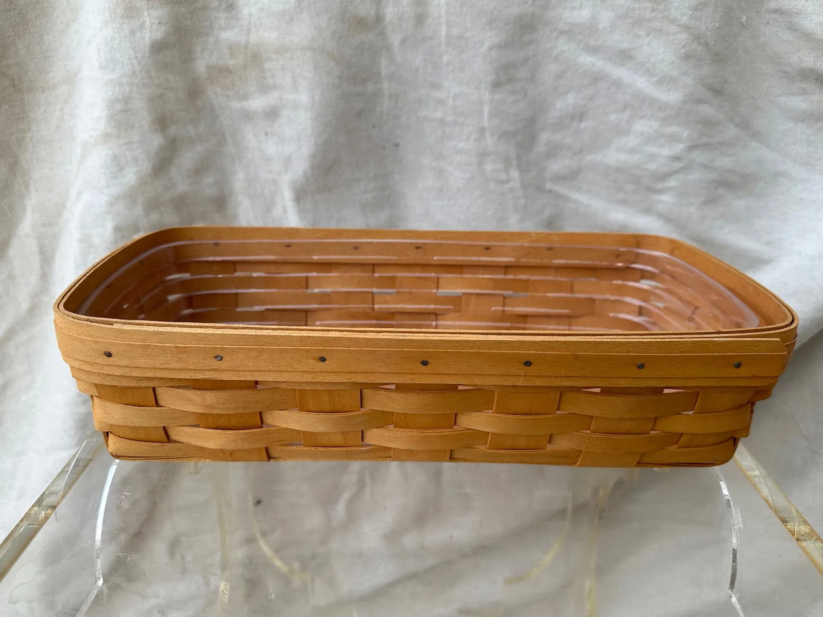 Vintage Longaberger Handwoven Rectangle Basket-A Pair - 6