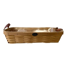 Vintage Peterboro Handwoven Rectangle Basket