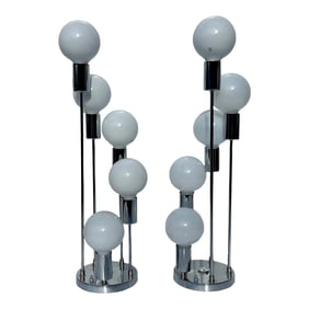 Robert Sonneman Cascade Table Lamps - a Pair