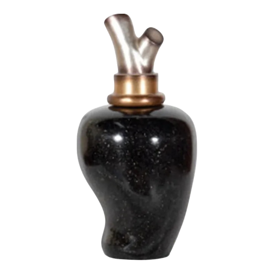 Contemporary Glass Jar With Lid - Ebony/Silver: Contemporary Glass Jar with Lid - Ebony/Silver Condition: Imperfections: No Imperfections Condition Notes: Excellent condition, never used Dimensions: Height: 19 in. Width: 9 in. Depth: 9 in. 