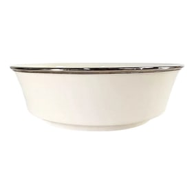Lenox Solitaire Round Serving Bowl Fine China Platinum