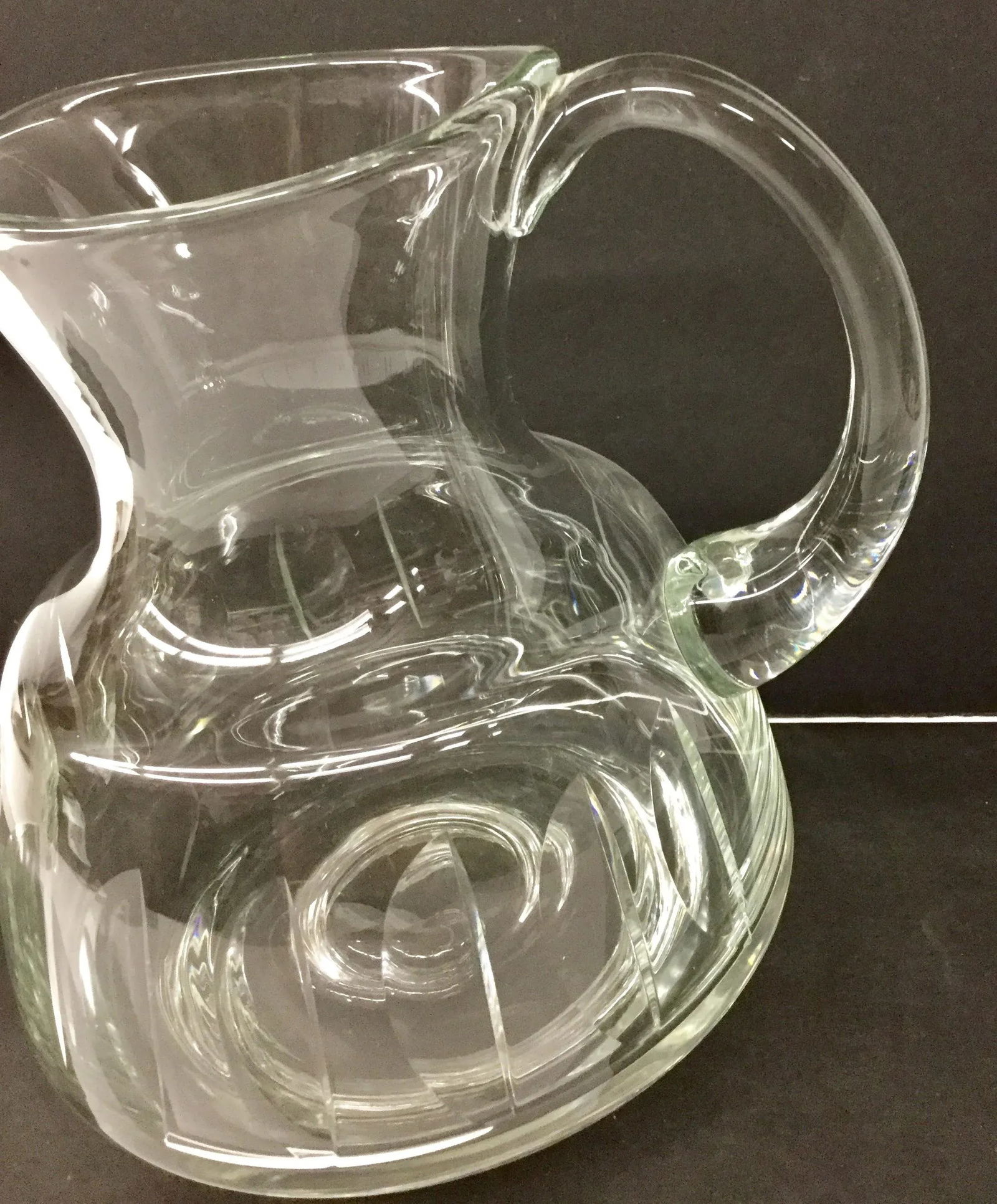 Art Deco Style Crystal Pitcher - 2