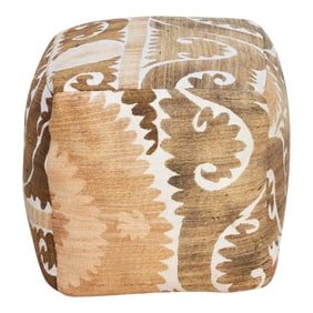 Charyn Antique Suzani Cube Ottoman