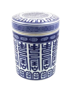 1970's Chinese Porcelain Covered Tea Container