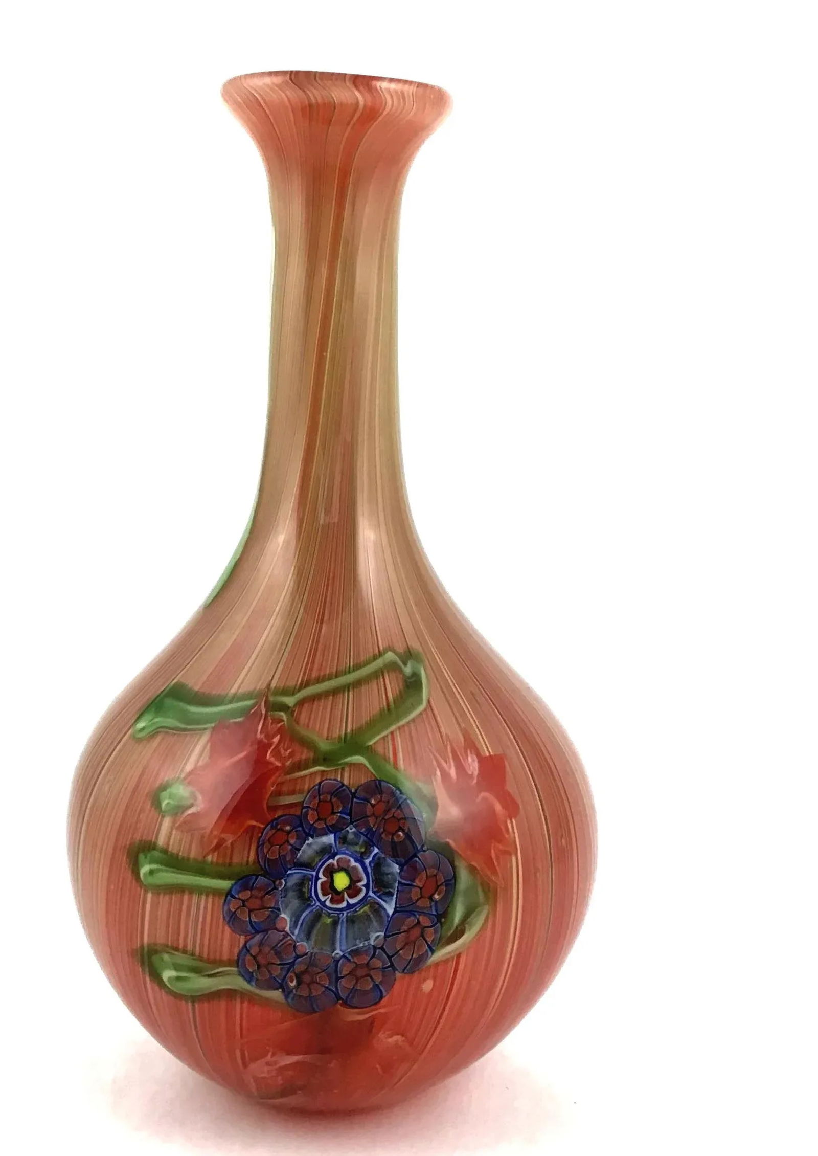 Vintage Murano Glass Vase With Millefiore Detail - 13