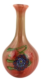 Vintage Murano Glass Vase With Millefiore Detail