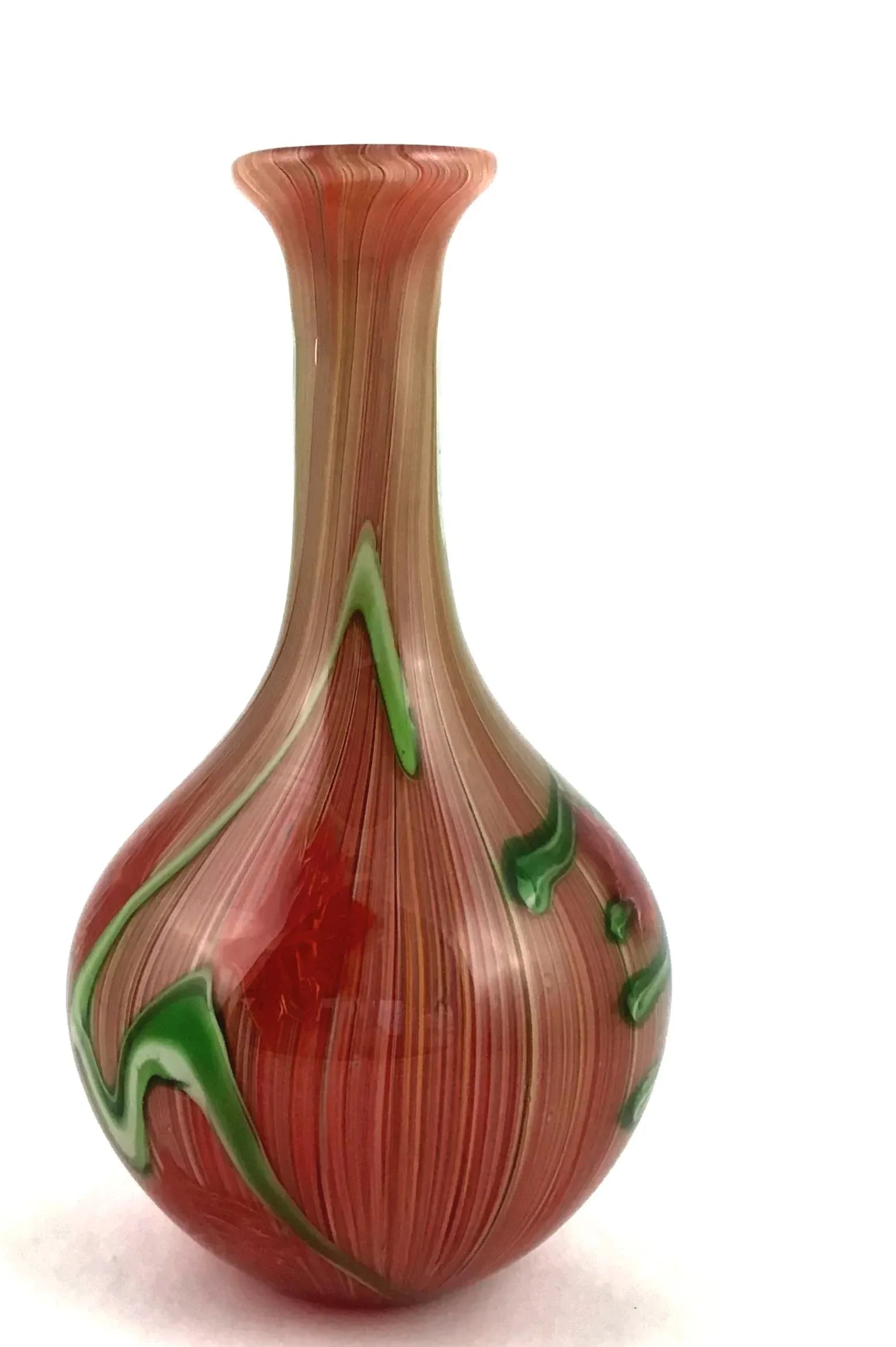 Vintage Murano Glass Vase With Millefiore Detail - 2