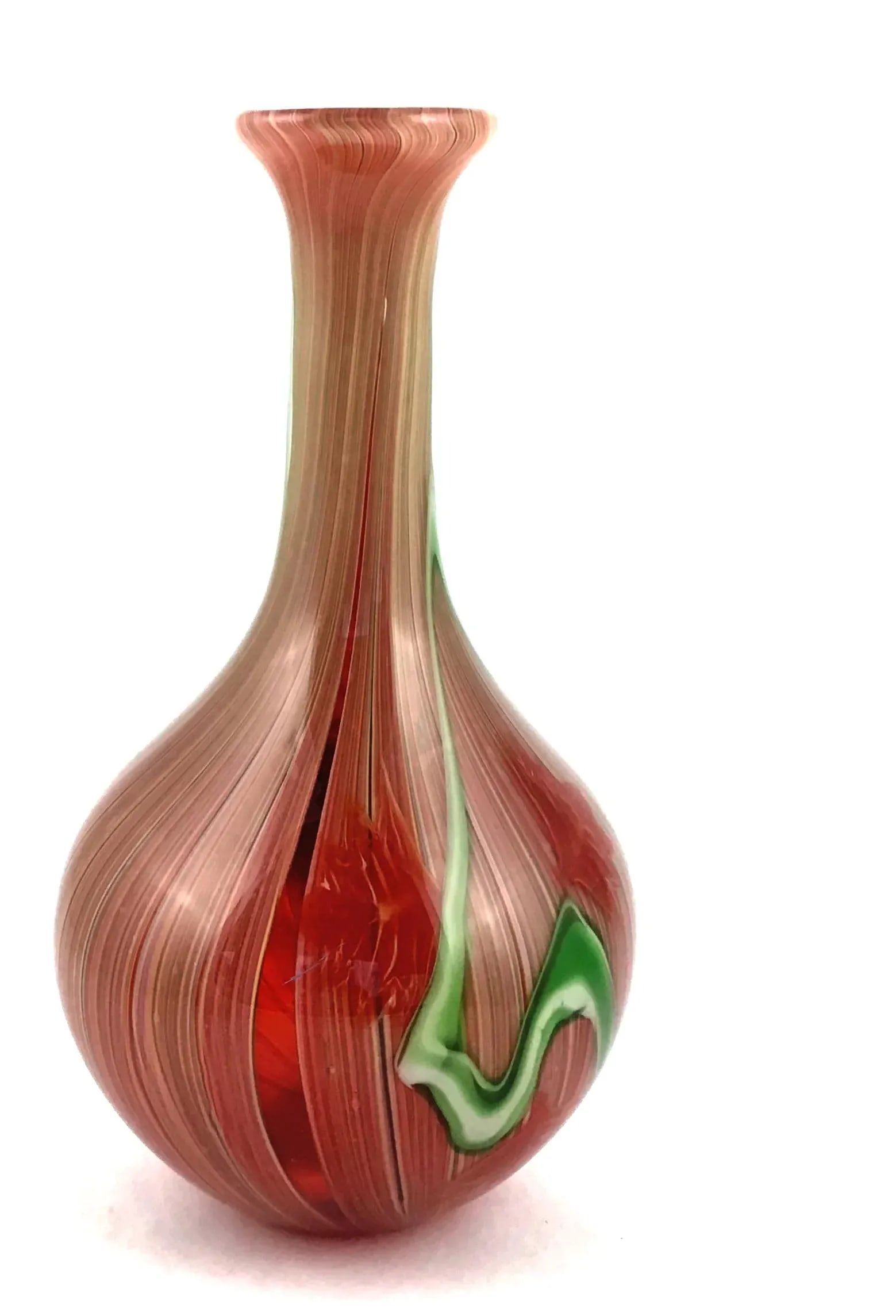 Vintage Murano Glass Vase With Millefiore Detail - 3