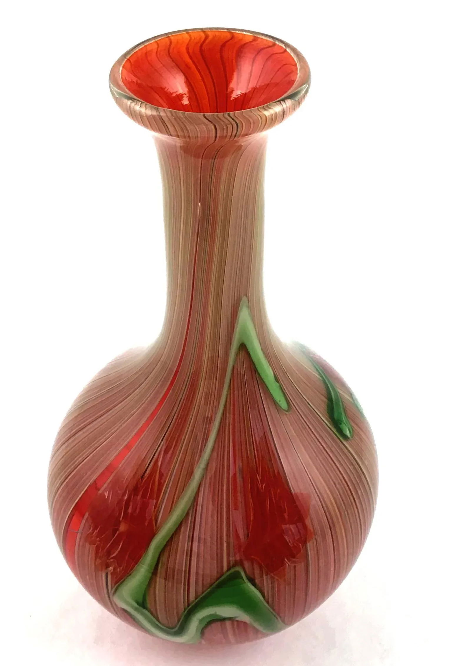 Vintage Murano Glass Vase With Millefiore Detail - 7