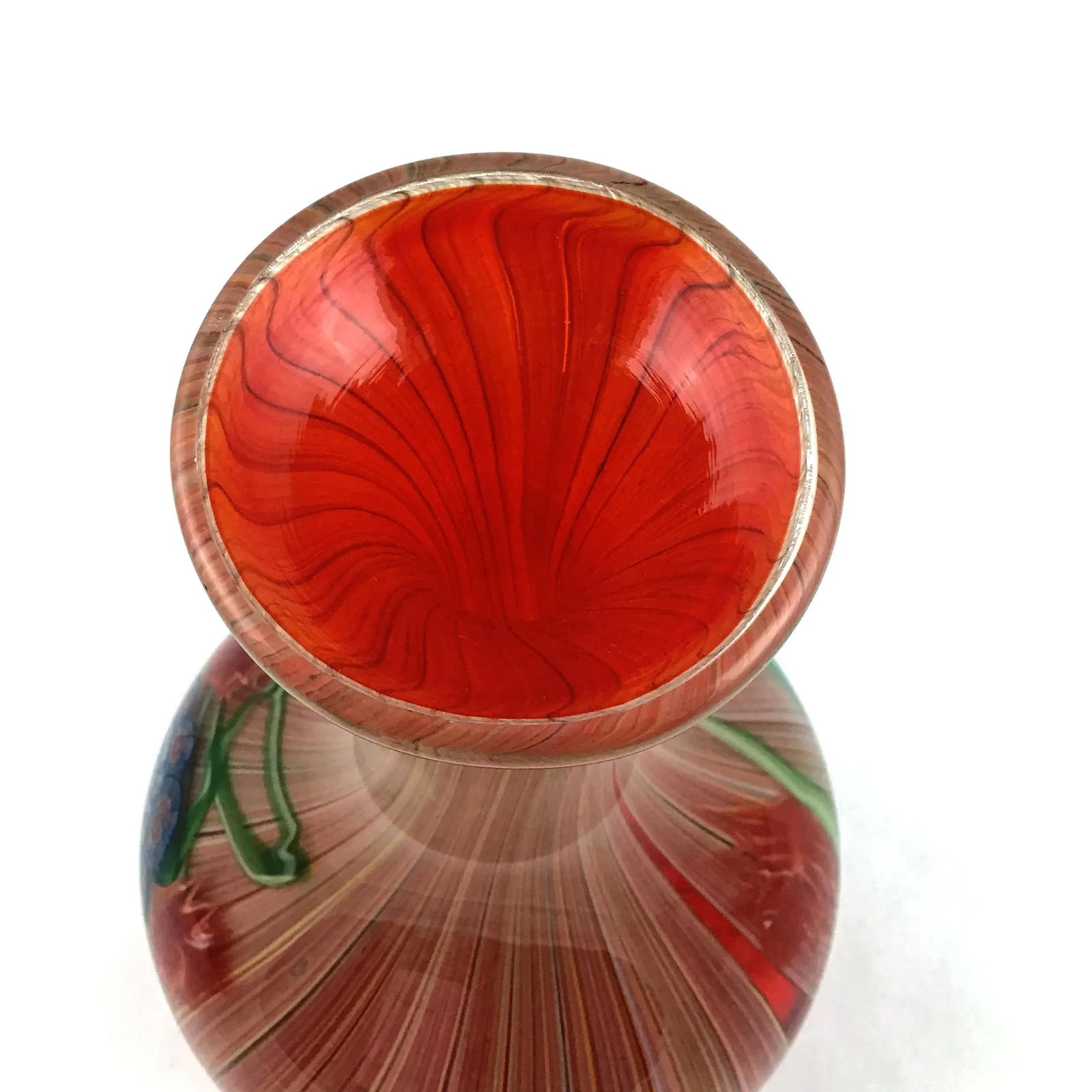 Vintage Murano Glass Vase With Millefiore Detail - 9
