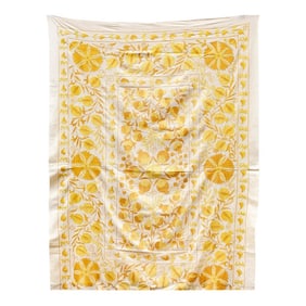 Melina Golden Yellow Suzani Throw
