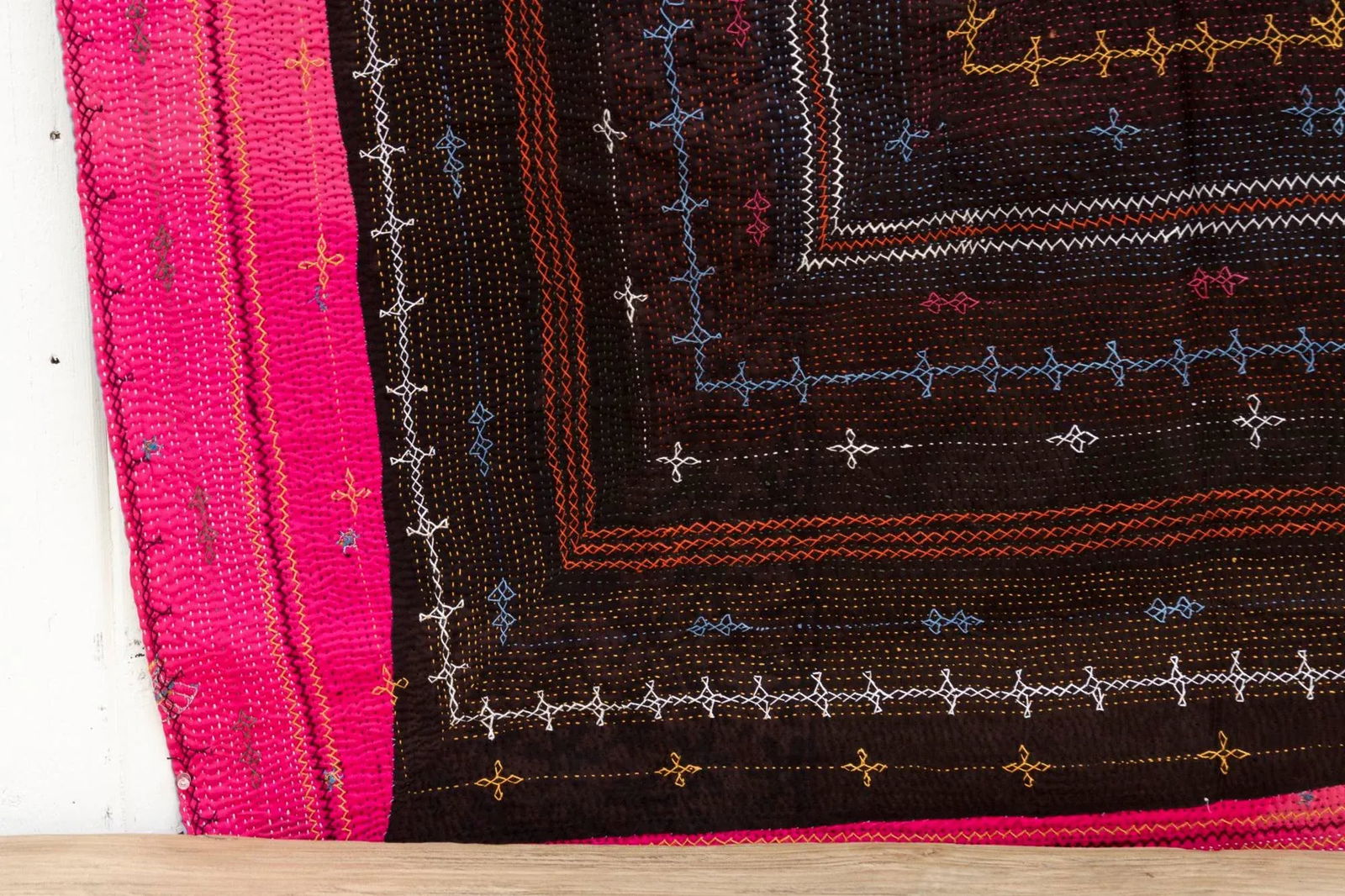 Antique Vibrant Sindh Nomadic Quilt - 5