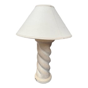 Michael Taylor Style Plaster Table Lamp 1980's