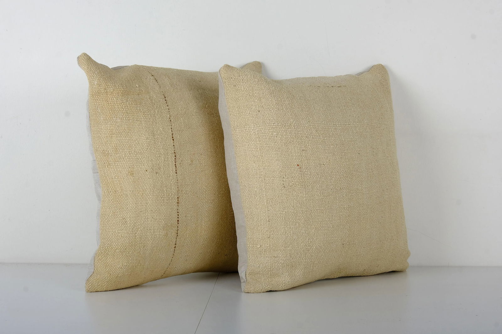 Hemp Turkish Kilim Pillow Cover - a Pair - 2