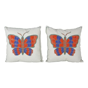 Suzani Bird Cushion Cover - a Pair