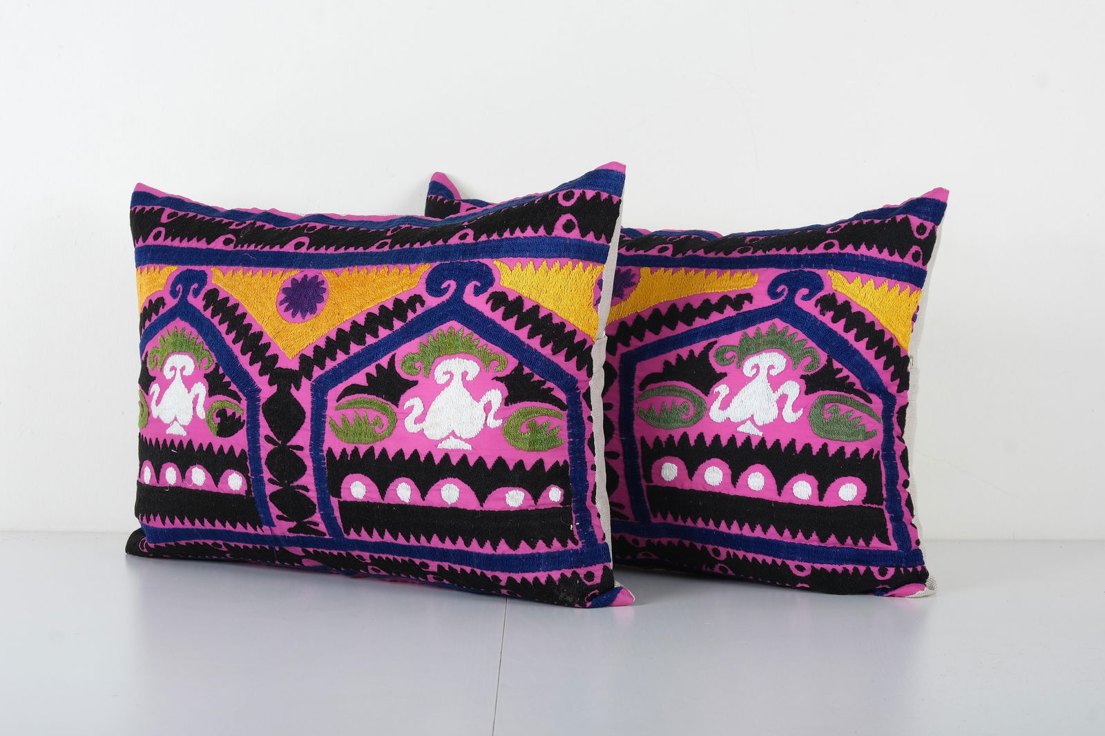 Purple Suzani Pillow Cover - a Pair - 3
