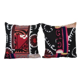 Suzani Patchwork Cushion Cover - a Pair