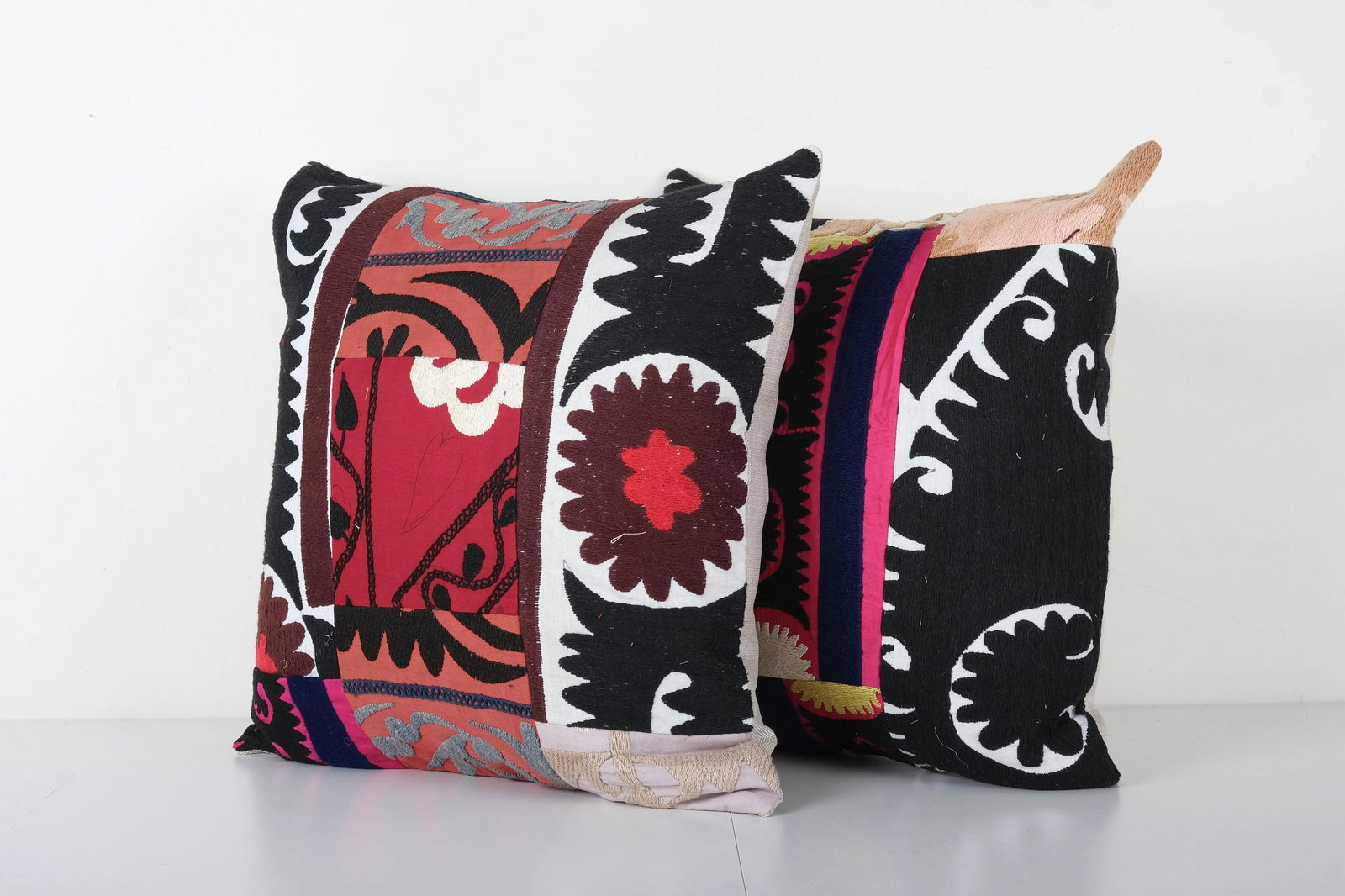 Suzani Patchwork Cushion Cover - a Pair - 3