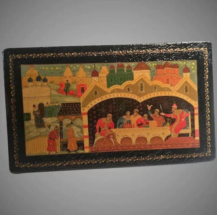 1972 Mstera Lacquer Papier Mache Box - 11