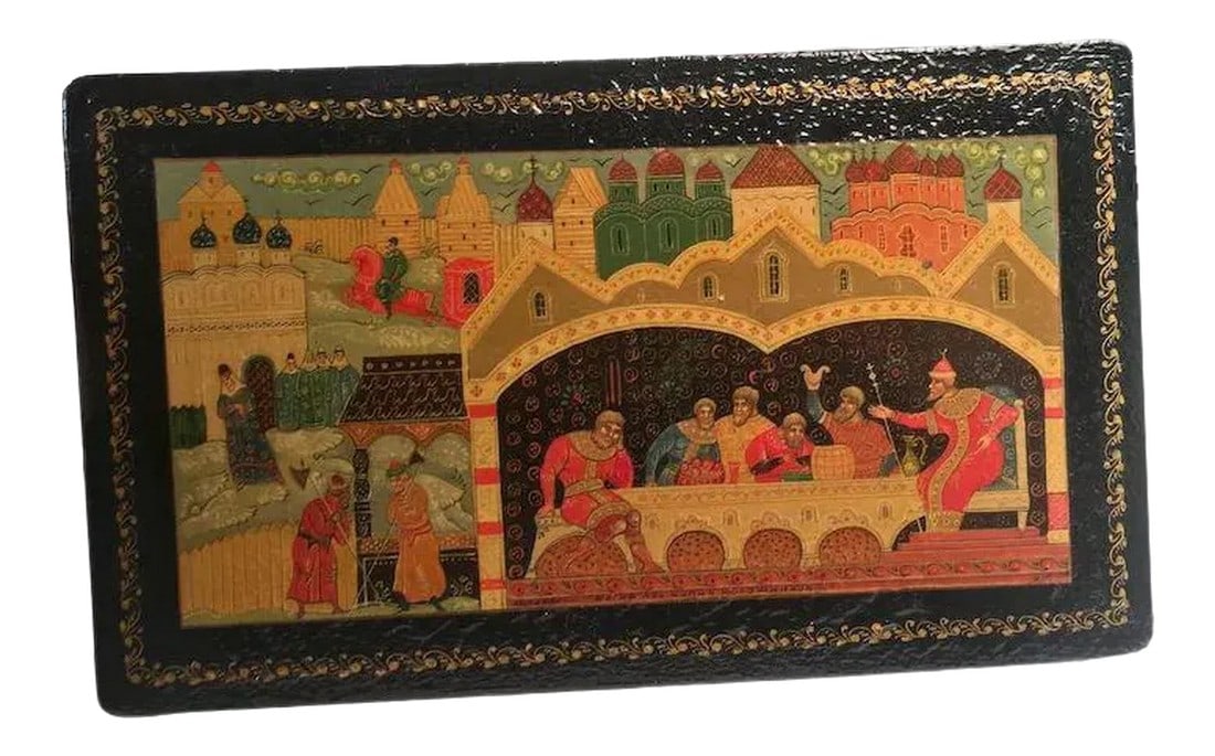 1972 Mstera Lacquer Papier Mache Box (1 of 11)