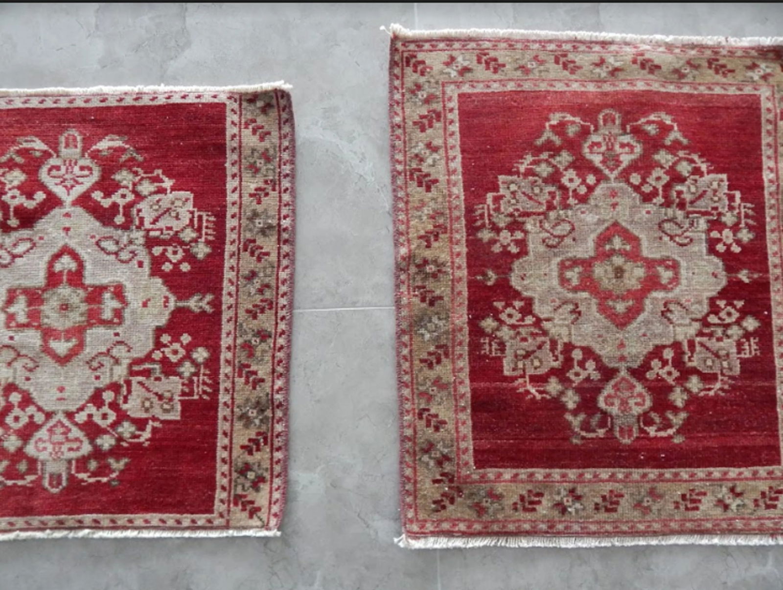 1970s Vintage Miniature Turkish Rugs - a Pair - 4