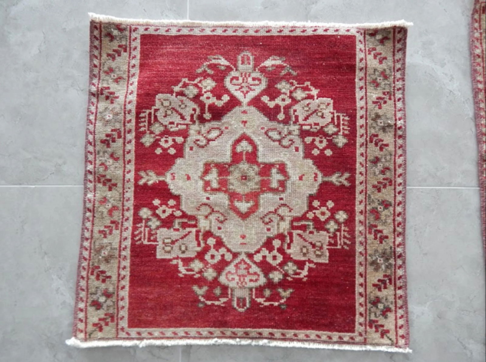 1970s Vintage Miniature Turkish Rugs - a Pair - 5