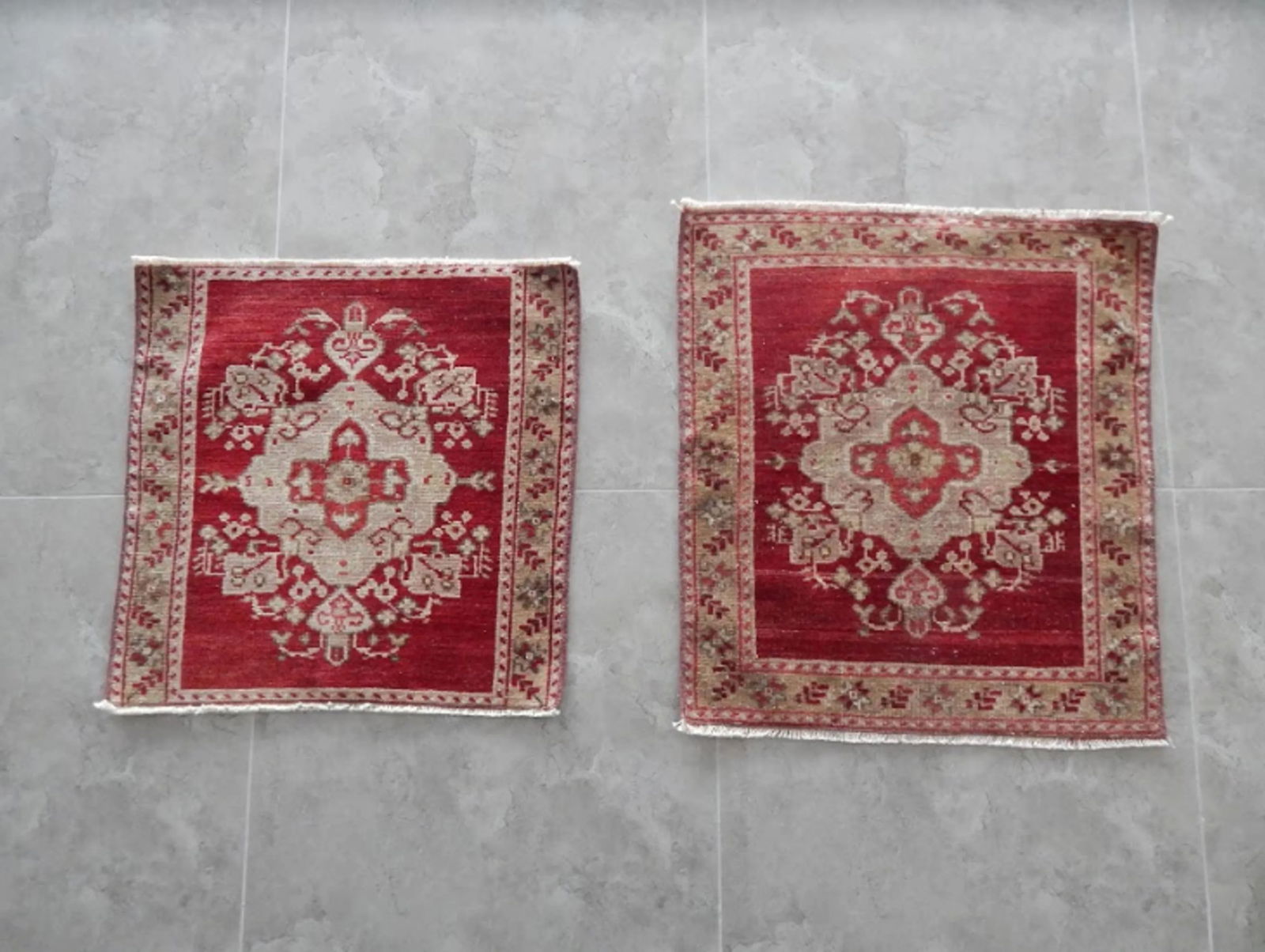1970s Vintage Miniature Turkish Rugs - a Pair - 8