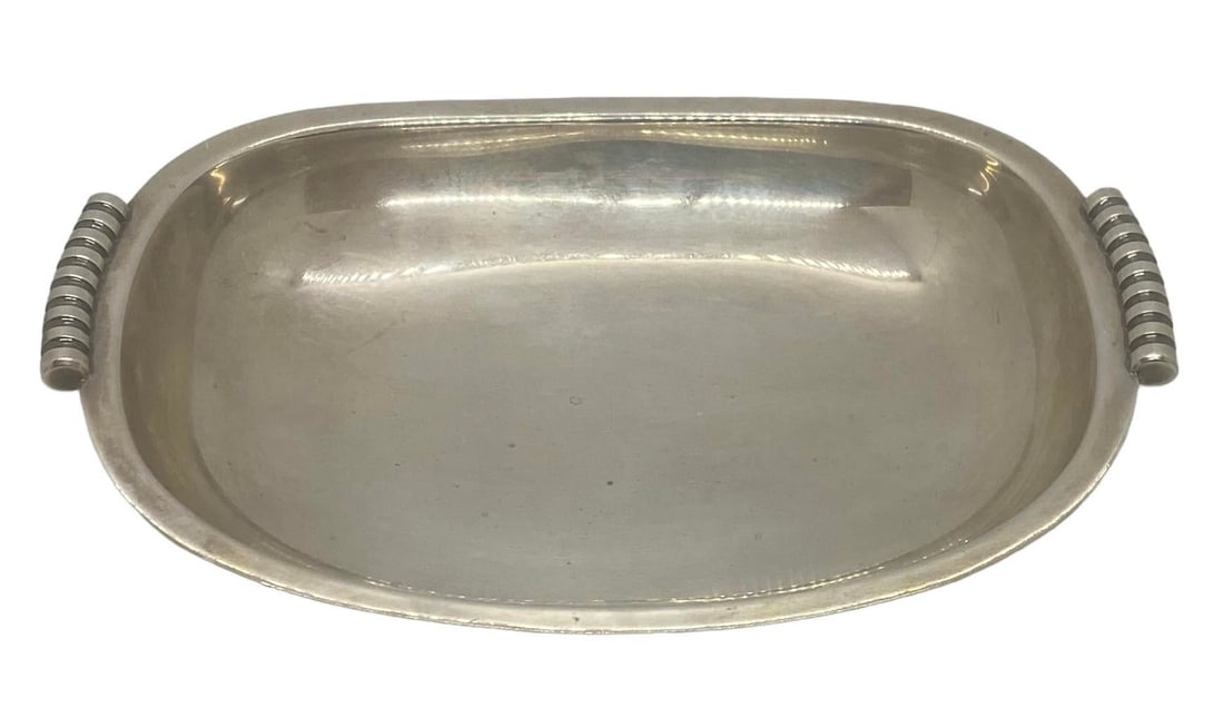 1960s Cohr Danish Alta Mid-Century Modern Silver Plate Epns Oval Serving Bowl - 2
