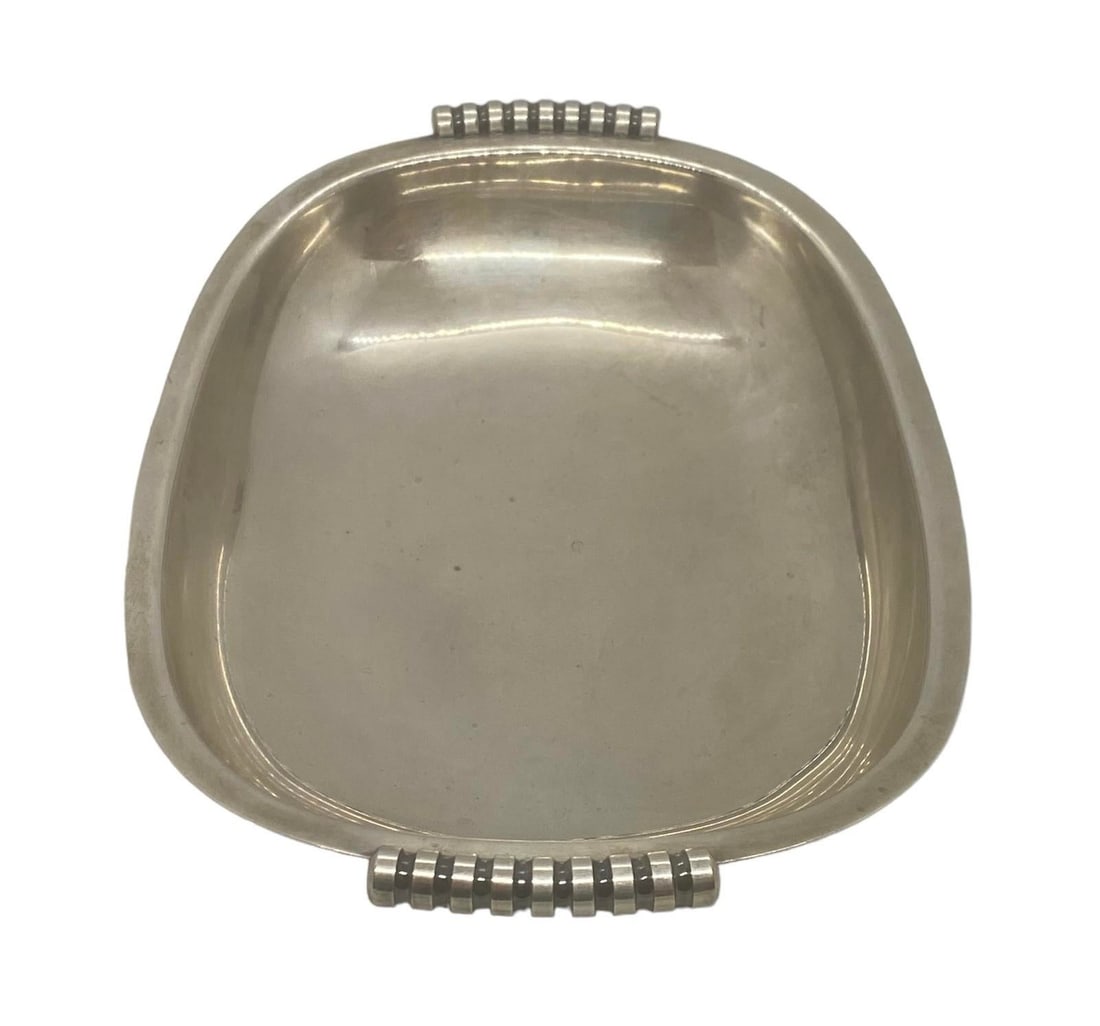 1960s Cohr Danish Alta Mid-Century Modern Silver Plate Epns Oval Serving Bowl - 4