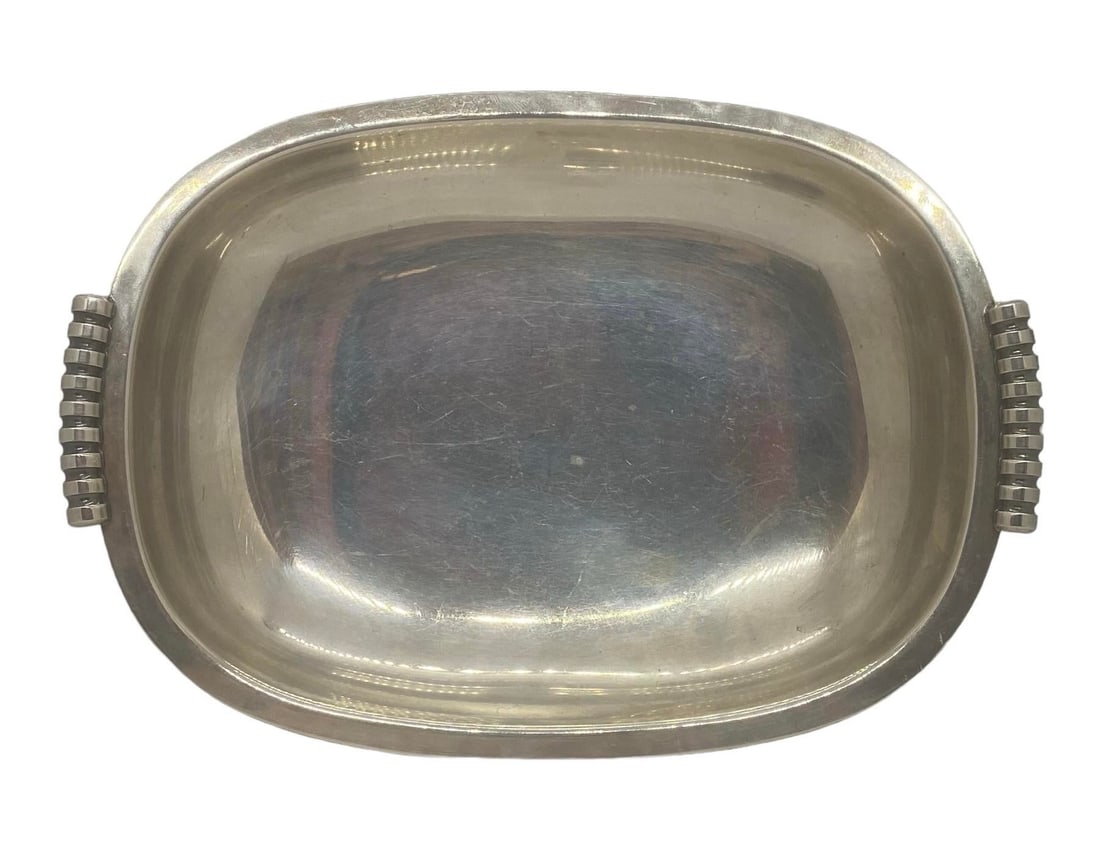 1960s Cohr Danish Alta Mid-Century Modern Silver Plate Epns Oval Serving Bowl - 6