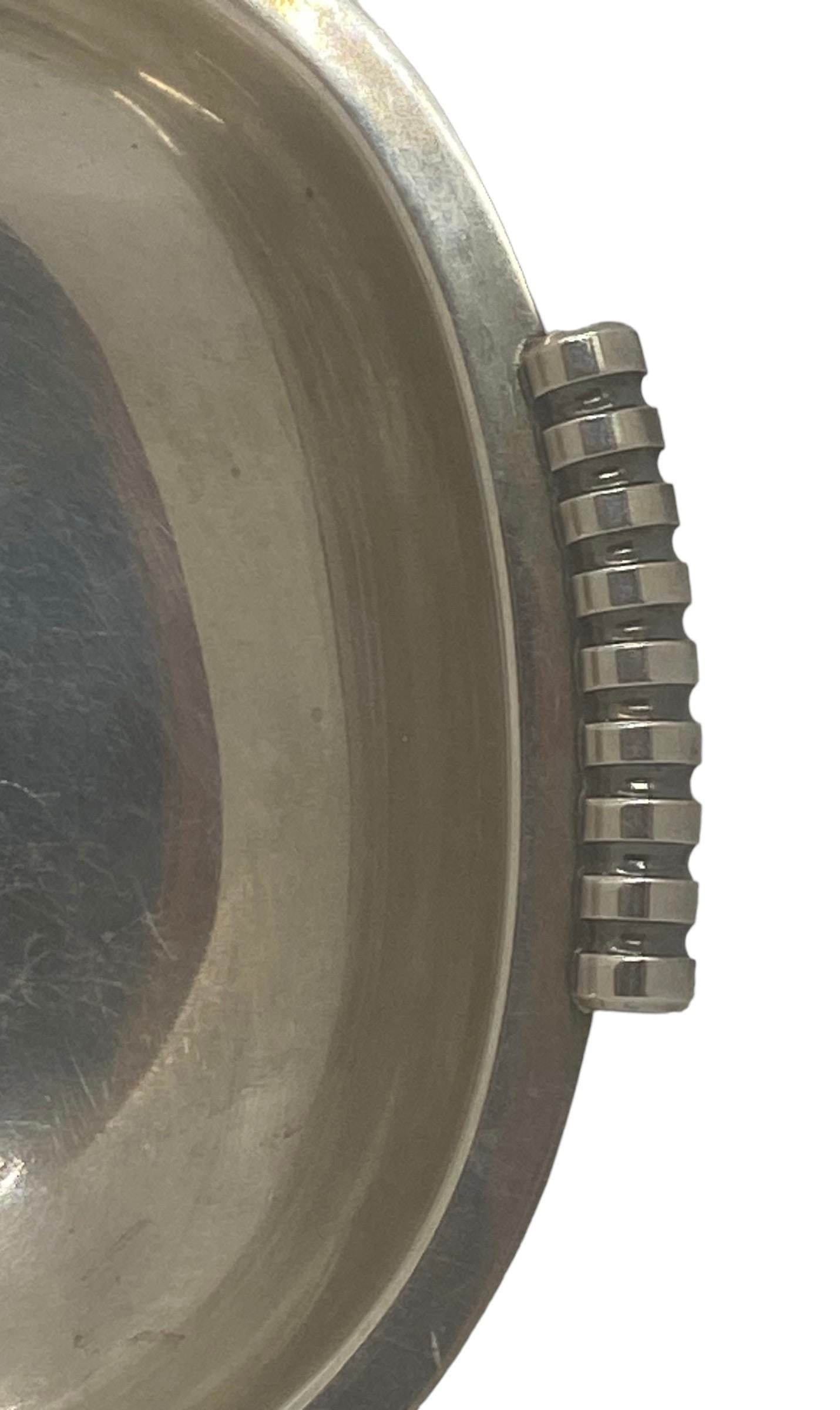 1960s Cohr Danish Alta Mid-Century Modern Silver Plate Epns Oval Serving Bowl - 7