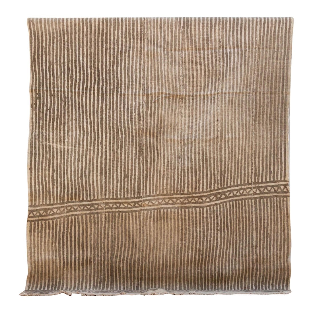 Camel Tribal Striped African Mudcloth (1 of 7)