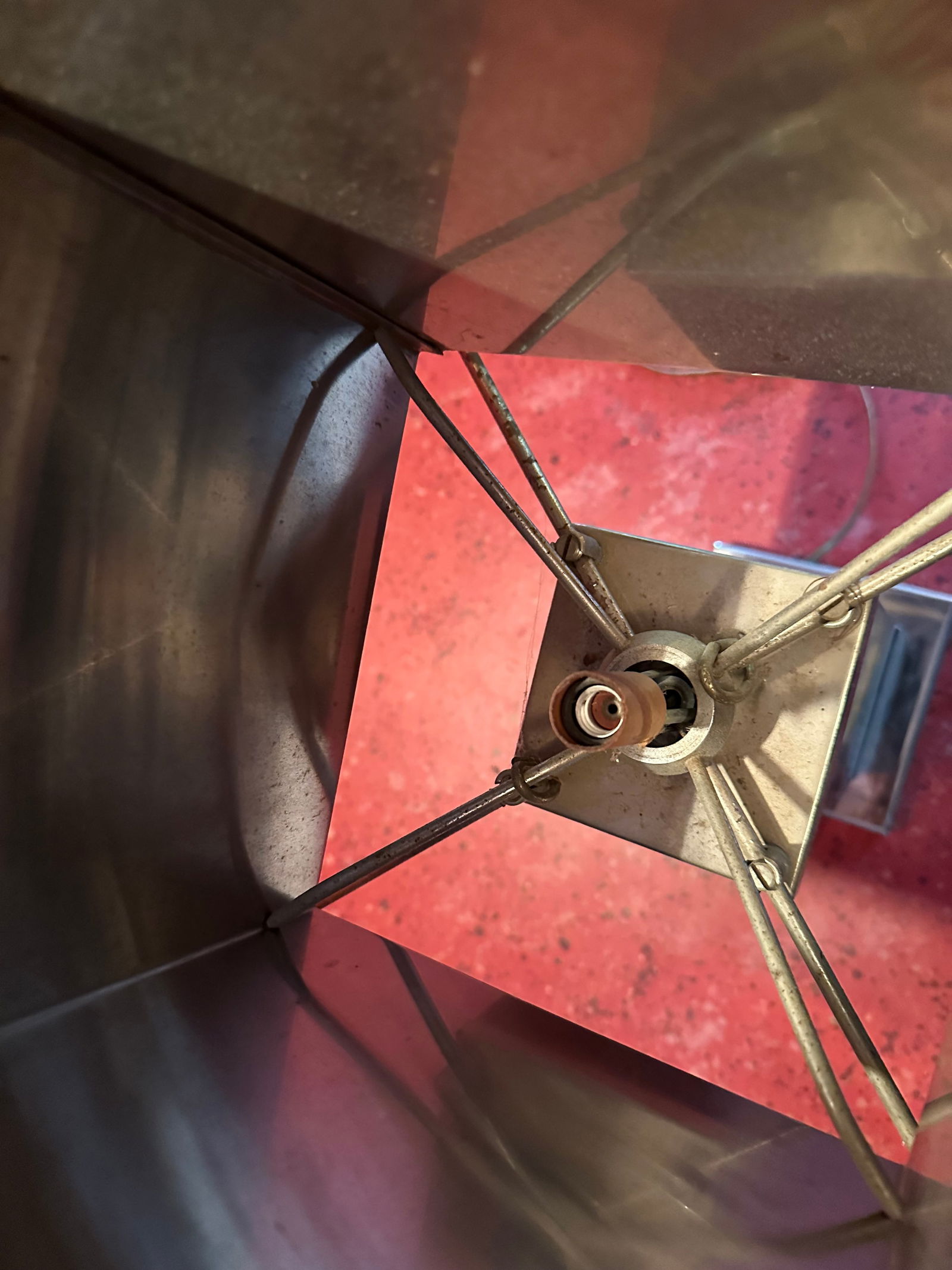 1970s French Faux Tortoise Shell Lucite Hollywood Regency Lamp - 10